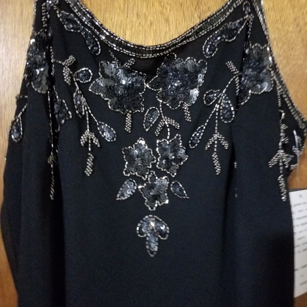 J. Laxmi black sleeveless dress